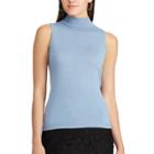 Women's Chaps Sleeveless Sweater, Size: Medium, Blue