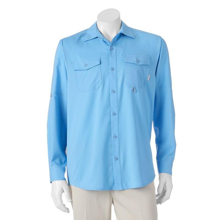 Big & Tall Columbia Pacific Breeze Button-down Shirt, Men's, Size: 3xb, Blue