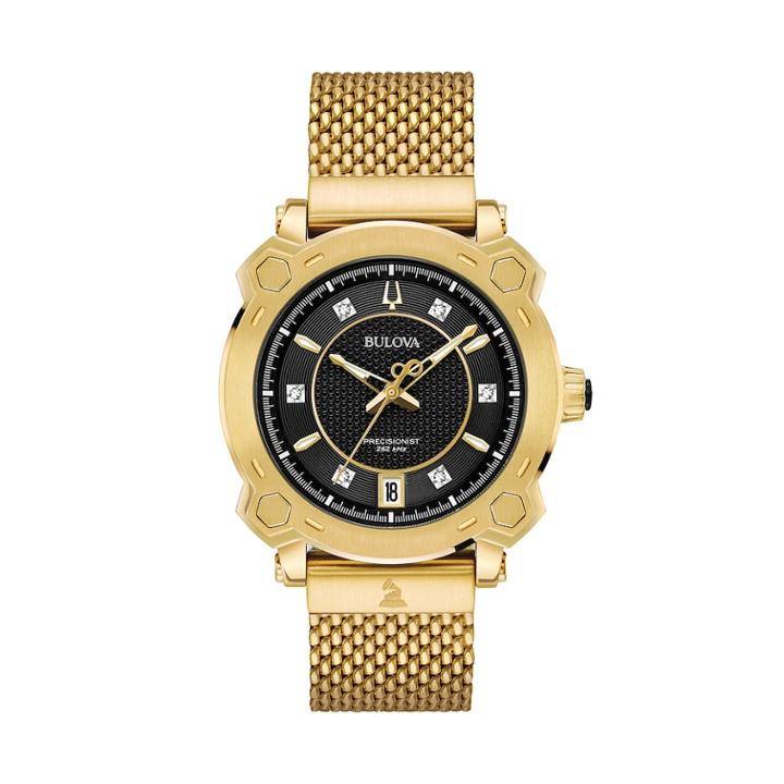 Bulova Women's Grammy&reg; Awards Special Edition Precisionist Diamond Mesh Watch - 97p124, Size: Medium, Yellow