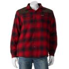 Men's Field & Stream Classic-fit Plaid Sherpa-lined Shirt Jacket, Size: Xl, Red