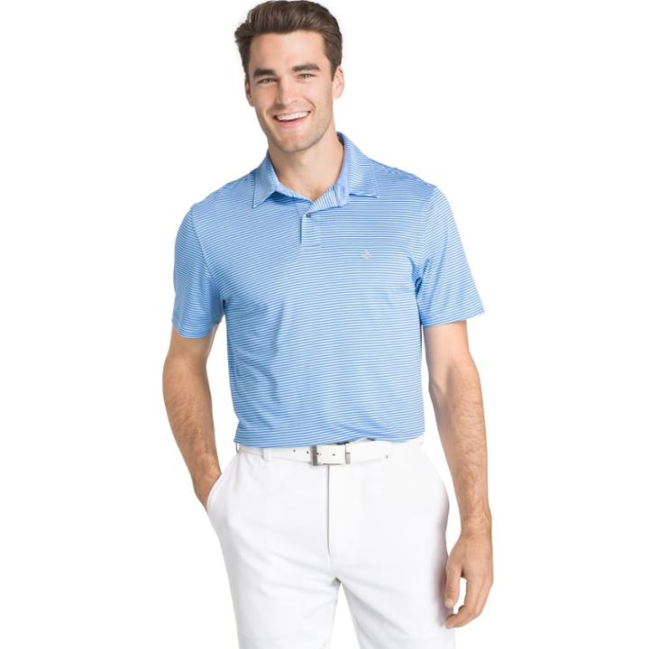 Men's Izod Swingflex Classic-fit Performance Golf Polo, Size: Medium, Blue