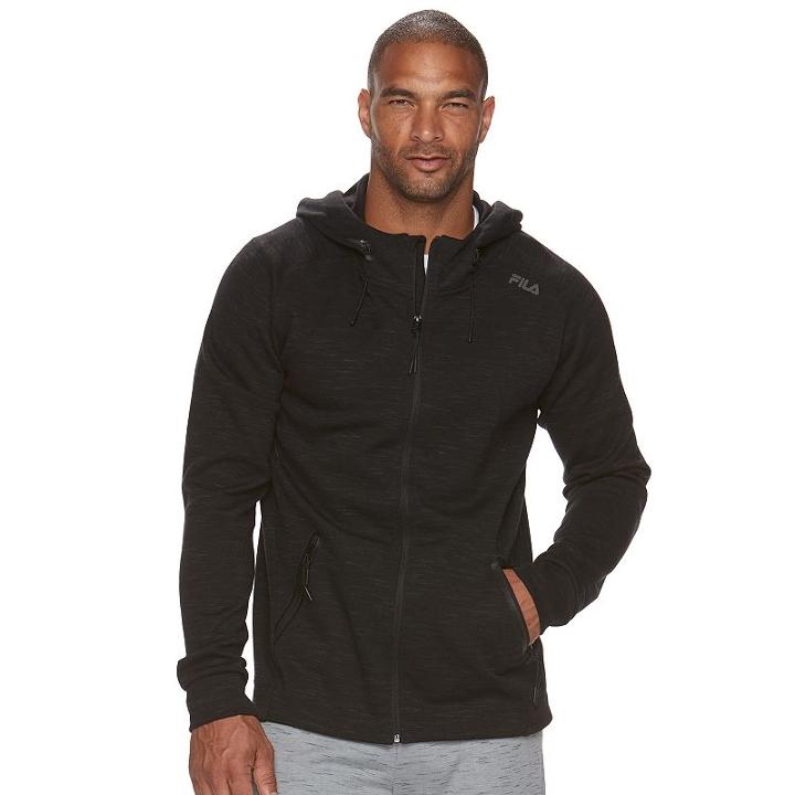 Big & Tall Fila Sport&reg; Athletic-fit Space-dye Fleece 2.0 Fleece Jacket, Men's, Size: Xl Tall, Oxford