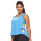 Plus Size Fila Sport&reg; Rainbow Racerback Workout Tank, Women's, Size: 2xl, Blue (navy)