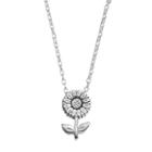 Love This Life Sunflower Pendant Necklace, Women's, Grey