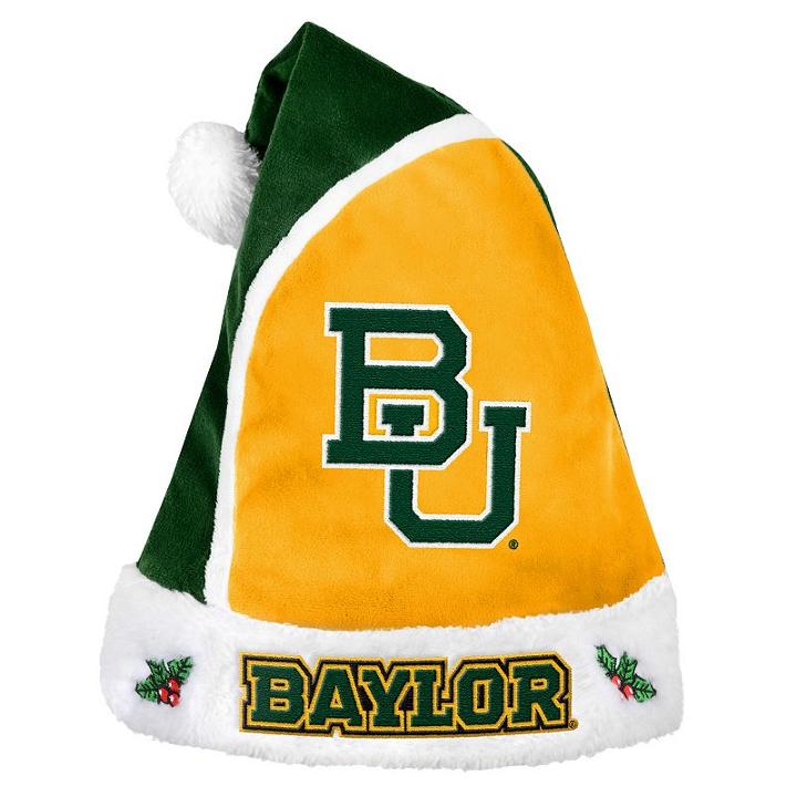 Adult Baylor Bears Santa Hat, Green