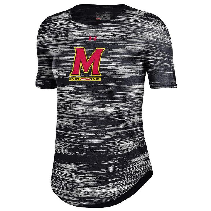 Women's Under Armour Maryland Terrapins Novelty Tee, Size: Medium, Black