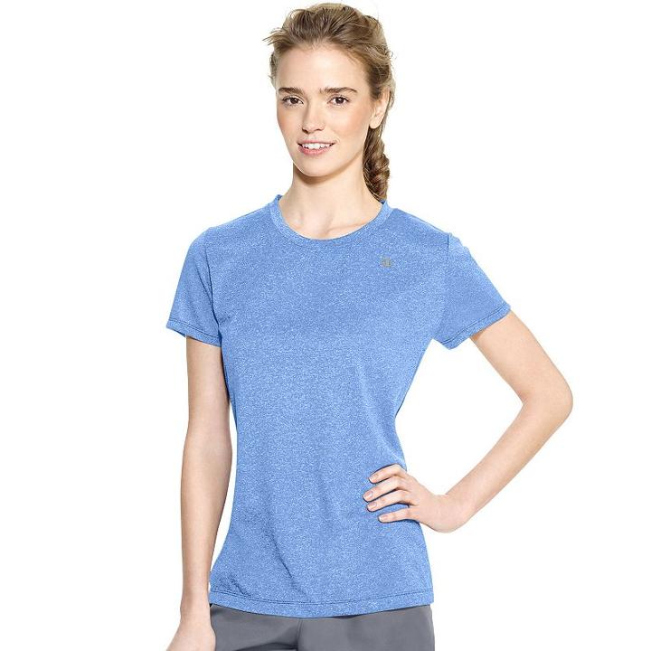 Women's Champion Powertrain Heather Performance Tee, Size: Xl, Med Blue