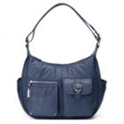 Rosetti Riveting Seams Convertible Hobo Bag, Women's, Blue (navy)