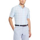 Big & Tall Chaps Classic-fit Plaid Linen-blend Button-down Shirt, Men's, Size: Xl Tall, Blue