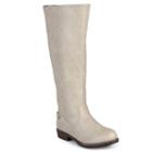 Journee Collection Lynn Women's Tall Riding Boots, Girl's, Size: 8, Natural