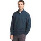 Men's Van Heusen Flex Stretch Classic-fit Twill Quarter-zip Pullover, Size: Xxl, Light Blue