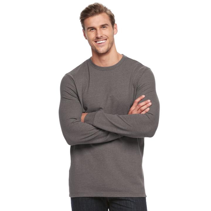 Big & Tall Croft & Barrow&reg; Classic-fit Crewneck Tee, Men's, Size: 3xb, Med Grey
