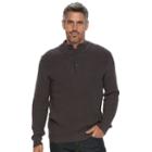 Men's Croft & Barrow&reg; Classic-fit Outdoor Waffle-weave Sweater, Size: Large, Grey Other