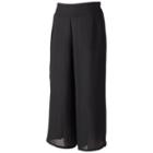 Juniors' About A Girl Woven Culottes, Size: Large, Black