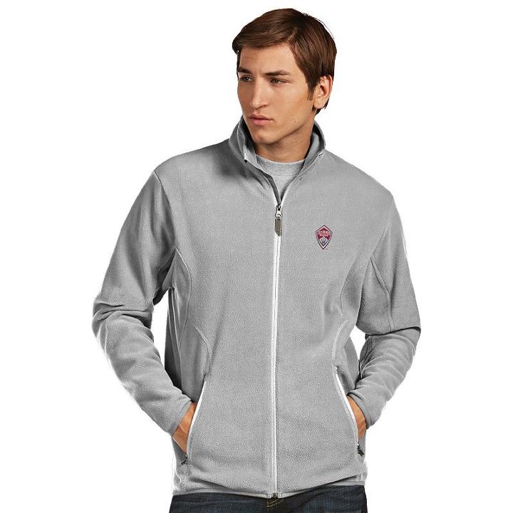 Men's Antigua Colorado Rapids Ice Polar Fleece Jacket, Size: Xxl, Silver