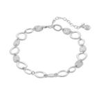 Dana Buchman Hammered Disc & Open Link Choker Necklace, Women's, Silver