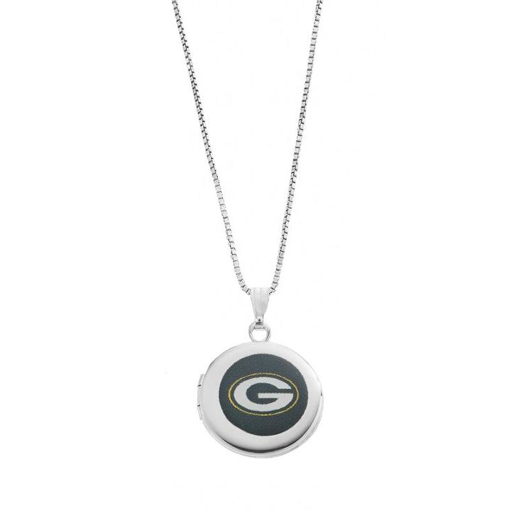 Green Bay Packers Sterling Silver Locket, Women's, Size: 18