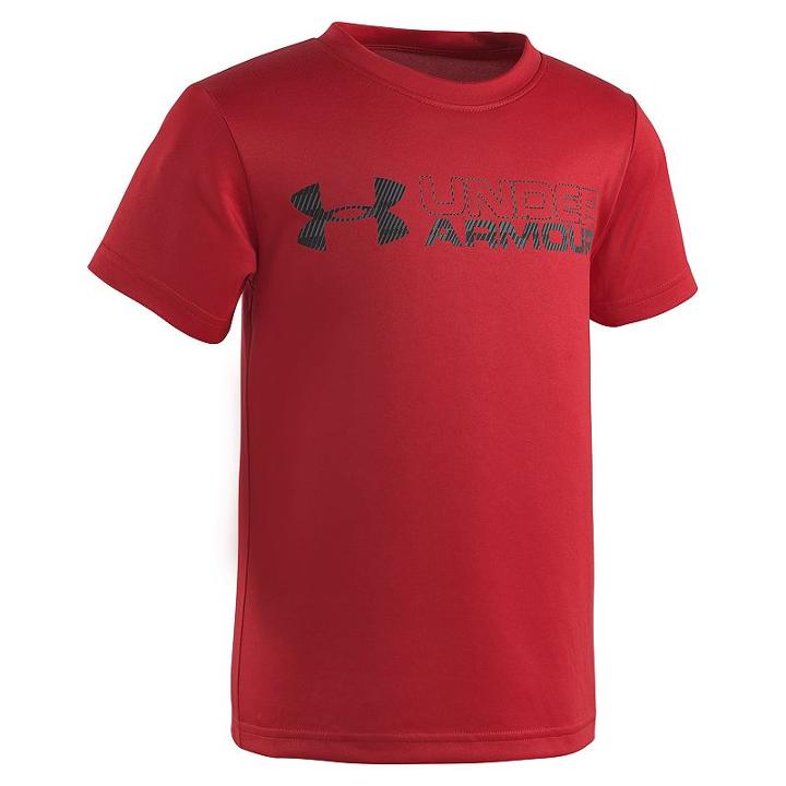 Boys 4-7 Under Armour Logo Graphic Tee, Size: 6, Red