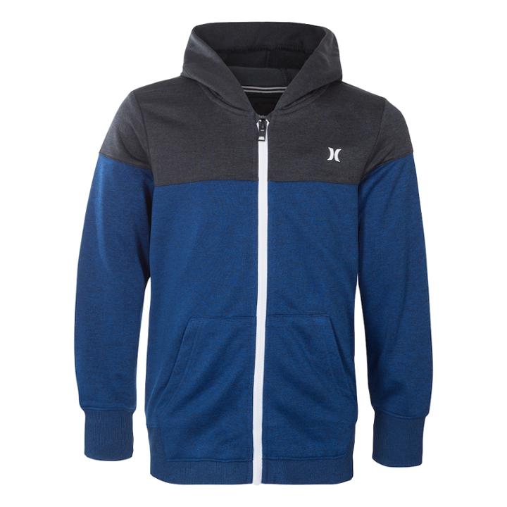 Boys 8-20 Hurley Drift Solar Colorblock Zip-front Hoodie, Size: Large, Blue Other