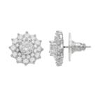 Jennifer Lopez Red Carpet Ready Cubic Zirconia Starburst Stud Earrings, Women's, Silver