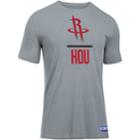 Men's Under Armour Houston Rockets Charged Lockup Tee, Size: Xxl, Gray