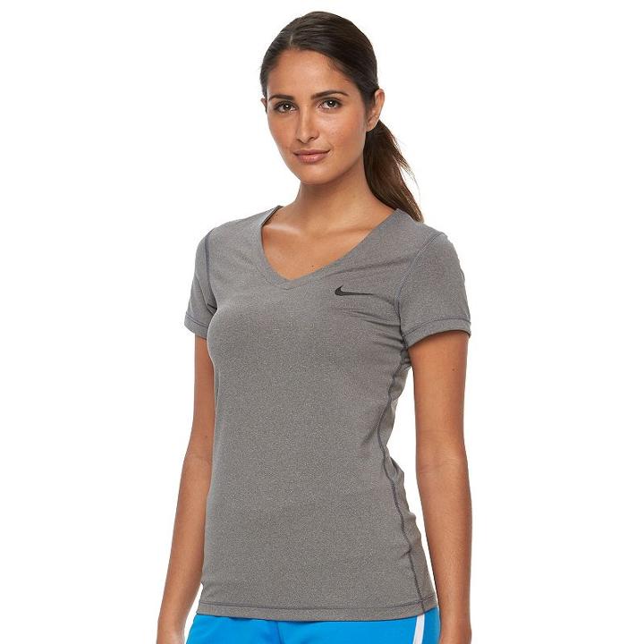 Women's Nike Cool Victory Dri-fit Base Layer Tee, Size: Xl, Grey Other