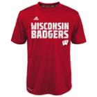 Boys 4-7 Adidas Wisconsin Badgers Shock Energy Climalite Tee, Boy's, Size: L(7), Red