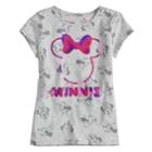 Disney's Minnie Mouse Girls 4-7 Sequin Tee By Jumping Beans&reg;, Size: 5, Light Grey