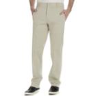 Men's Lee Performance Series Extreme Comfort Khaki Straight-fit Flat-front Pants, Size: 33x34, Med Grey
