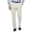 Big & Tall Croft & Barrow&reg; Classic-fit Easy-care Stretch Flat-front Khaki Pants, Men's, Size: 46x34, Med Beige