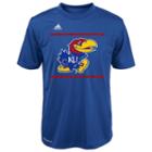 Boys 4-7 Adidas Kansas Jayhawks Sideline Energized Climalite Tee, Boy's, Size: M(5/6), Blue