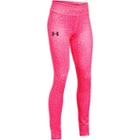 Girls 7-16 Under Armour Heatgear Printed Leggings, Size: Small, Pink Dot