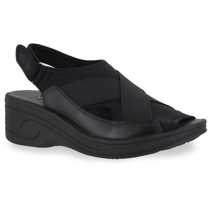 Easy Street Delight Women's Wedges, Size: Medium (9), Black