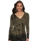 Women's Rock & Republic&reg; Twist Top, Size: Large, Green