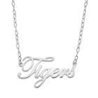 Fiora Sterling Silver Lsu Tigers Necklace, Women's, Size: 16, Grey