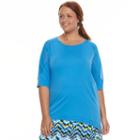 Plus Size Soybu Acro Dolman Top, Women's, Size: 1xl, Blue Other
