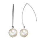 Simply Vera Vera Wang Simulated Pearl Nickel Free Threader Earrings, Women's, White