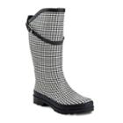 Henry Ferrera Nuface Women's Water-resistant Two-tone Rain Boots, Size: 6, Black