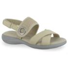 Easy Street Shae Women's Sandals, Size: 9 Wide, Beig/green (beig/khaki)