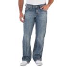 Men's Axe & Crown Relaxed Bootcut Jeans, Size: 34x30, Dark Blue