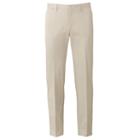 Men's Apt. 9&reg; Slim-fit Performance Stretch Chino Flat-front Pants, Size: 32x32, Beig/green (beig/khaki)