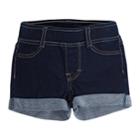 Girls 4-6x Levi's Haley May Cuffed Jean Shorts, Size: 4, Dark Blue