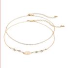 Lc Lauren Conrad Leaf & Plain Choker Necklace Set, Women's, Pink