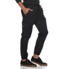 Men's Hollywood Jeans Banning Cargo Jogger Pants, Size: Large, Black
