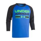 Boys 4-7 Under Armour Logo Raglan Tee, Size: 6, Blue (navy)