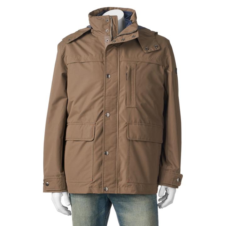 Big & Tall Towne 3-in-1 Hooded Parka, Men's, Size: 2xlt, Med Beige