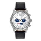 Game Time, Men's New England Patriots Letterman Watch, Black