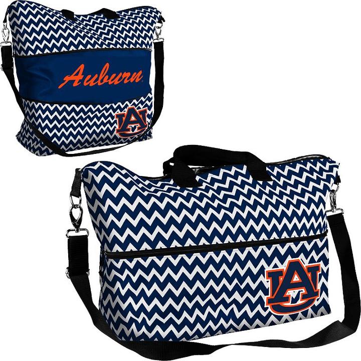 Logo Brand Auburn Tigers Chevron Expandable Tote, Women's, Multicolor