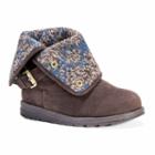 Muk Luks Jess Women's Water-resistant Boots, Girl's, Size: 6, Dark Brown