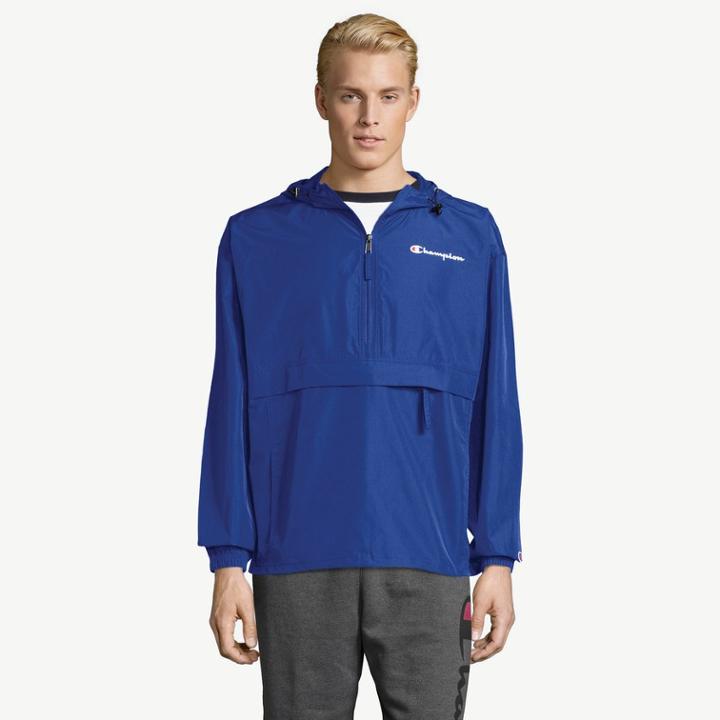 Men's Champion Packable Jacket, Size: Xl, Med Blue
